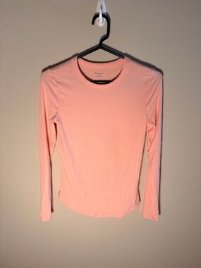 No Boundaries Light Pink Long Sleeve Ribbed Top